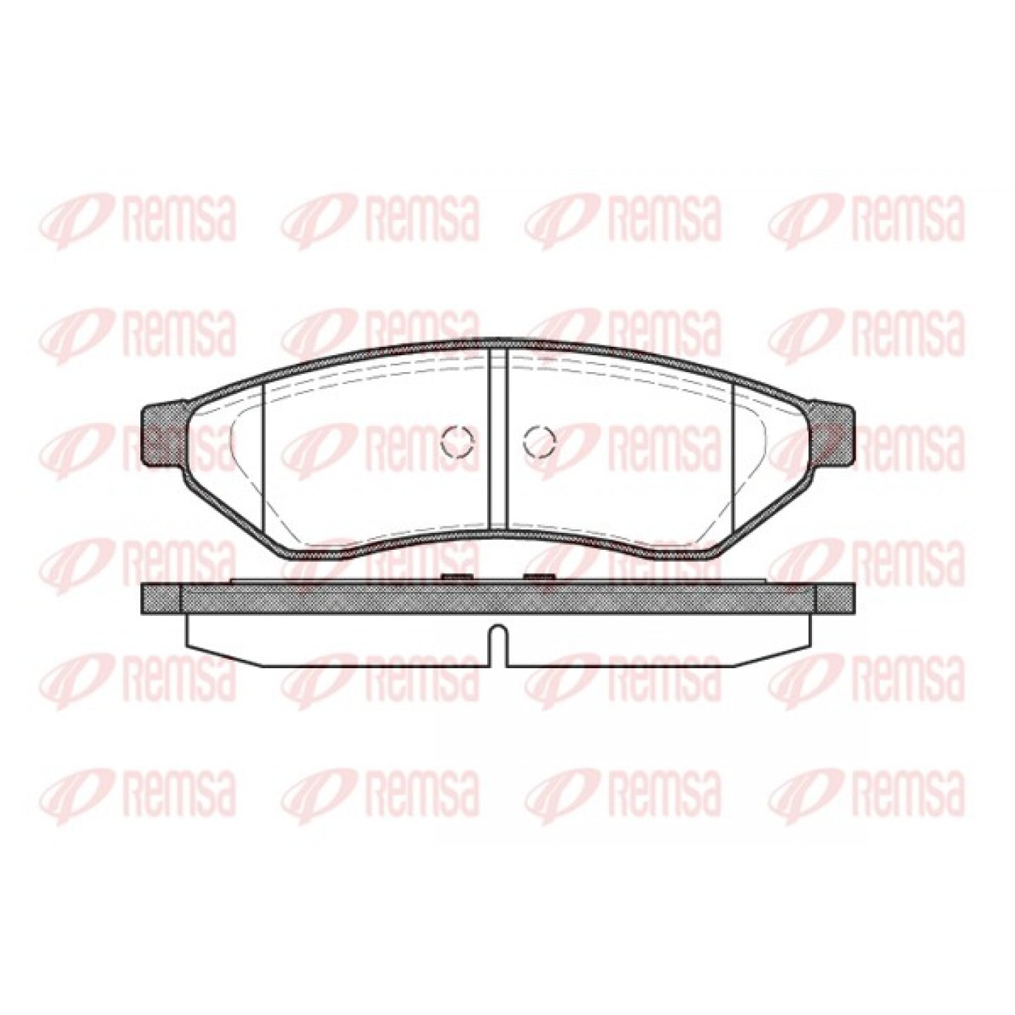 Kit pastiglie freno, Freno a disco REMSA 1049.00