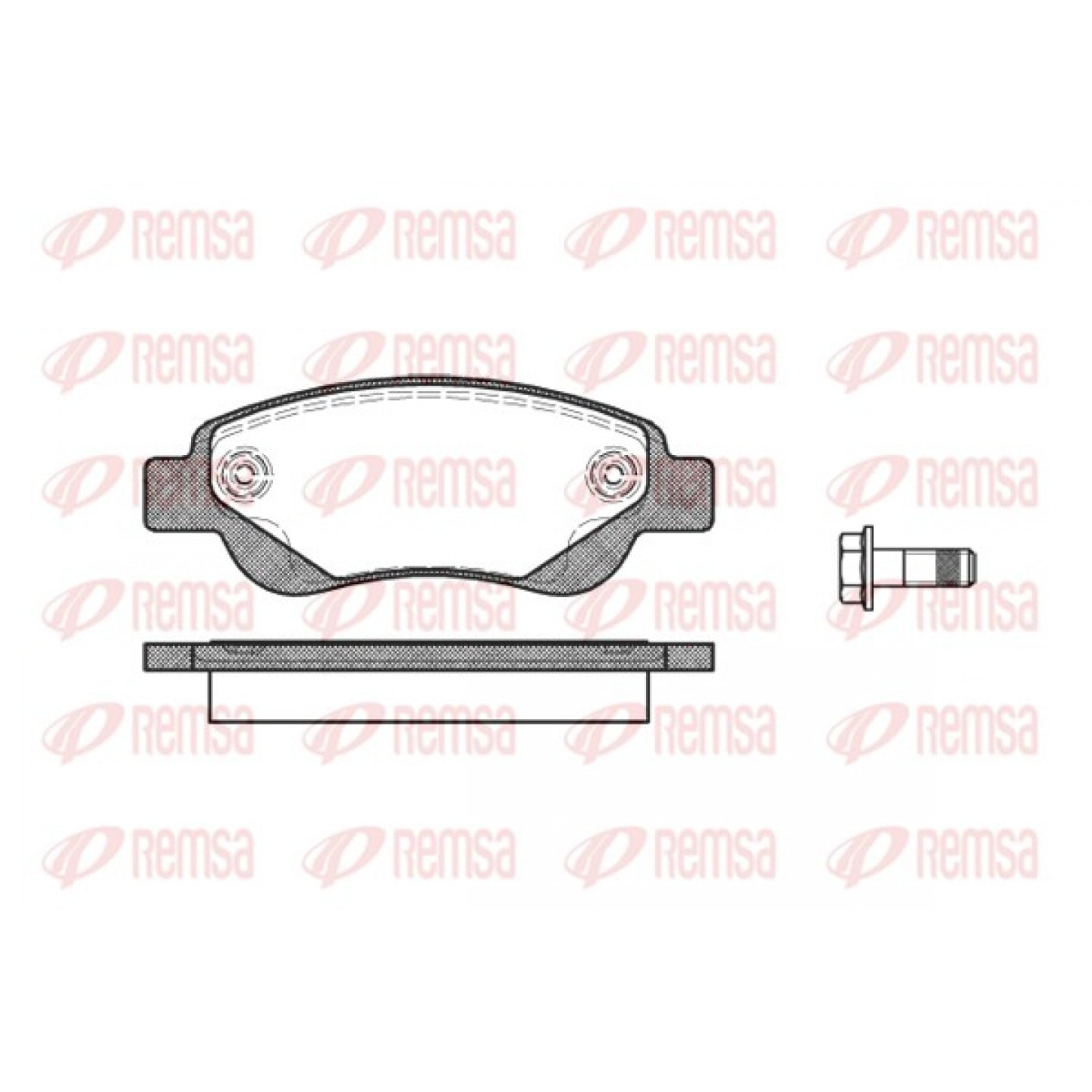 Kit pastiglie freno, Freno a disco REMSA 1177.00
