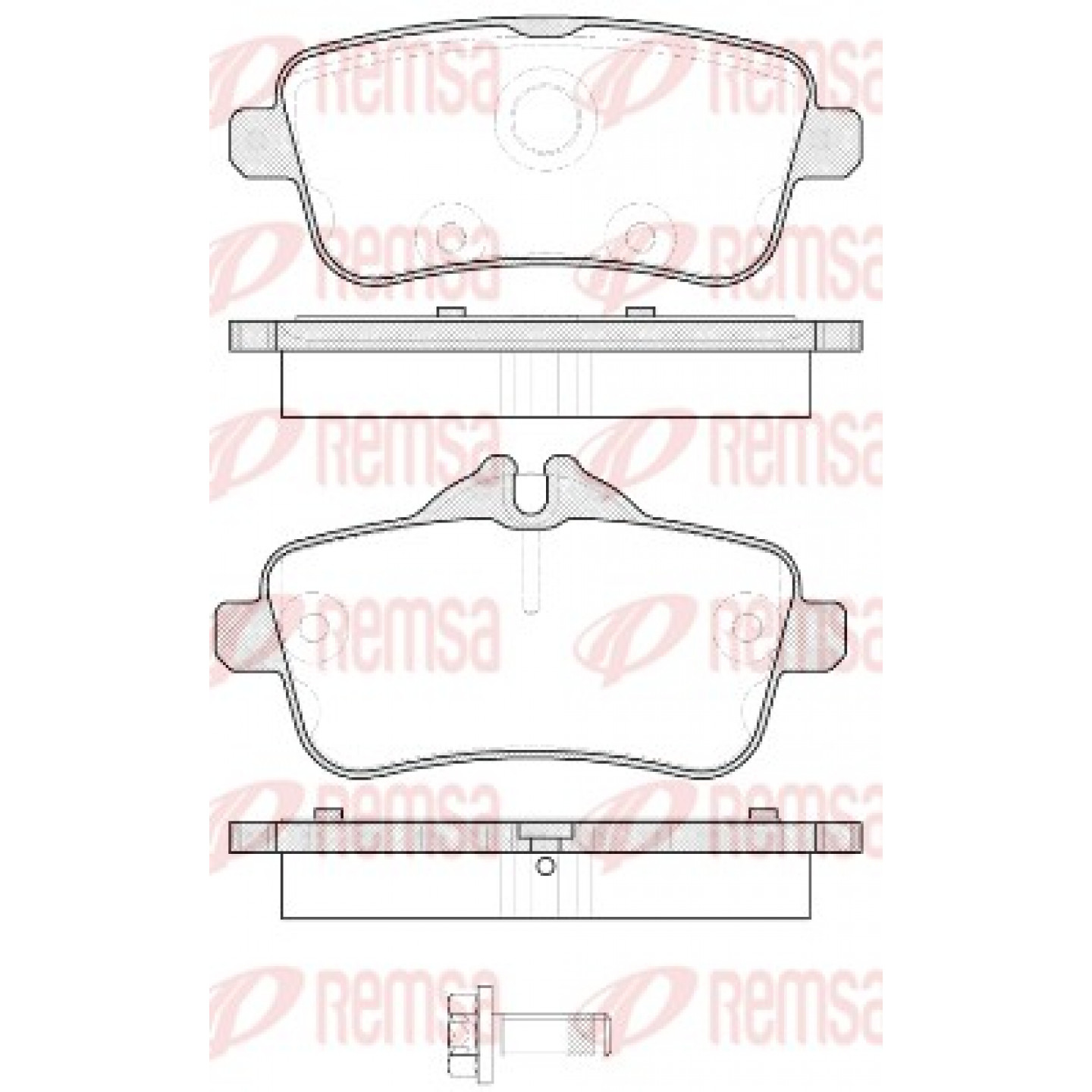 Kit pastiglie freno, Freno a disco REMSA 1503.00