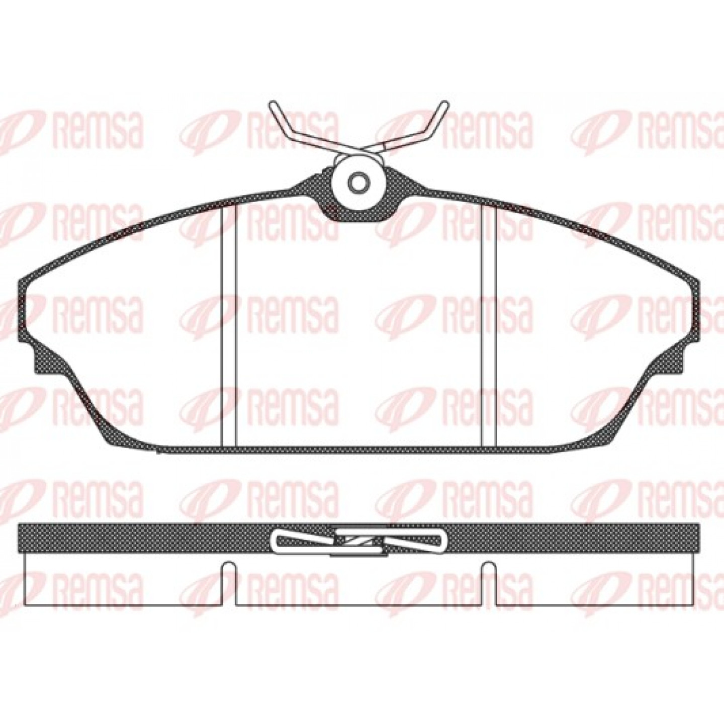 Kit pastiglie freno, Freno a disco REMSA 1504.00