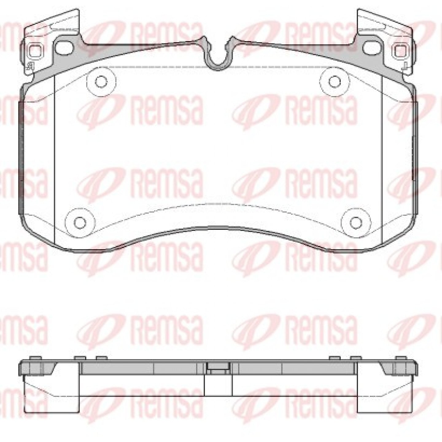 Kit pastiglie freno, Freno a disco REMSA 1840.00