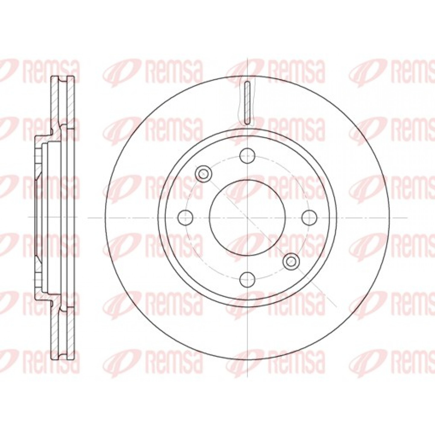 Disque de frein REMSA 6131.10