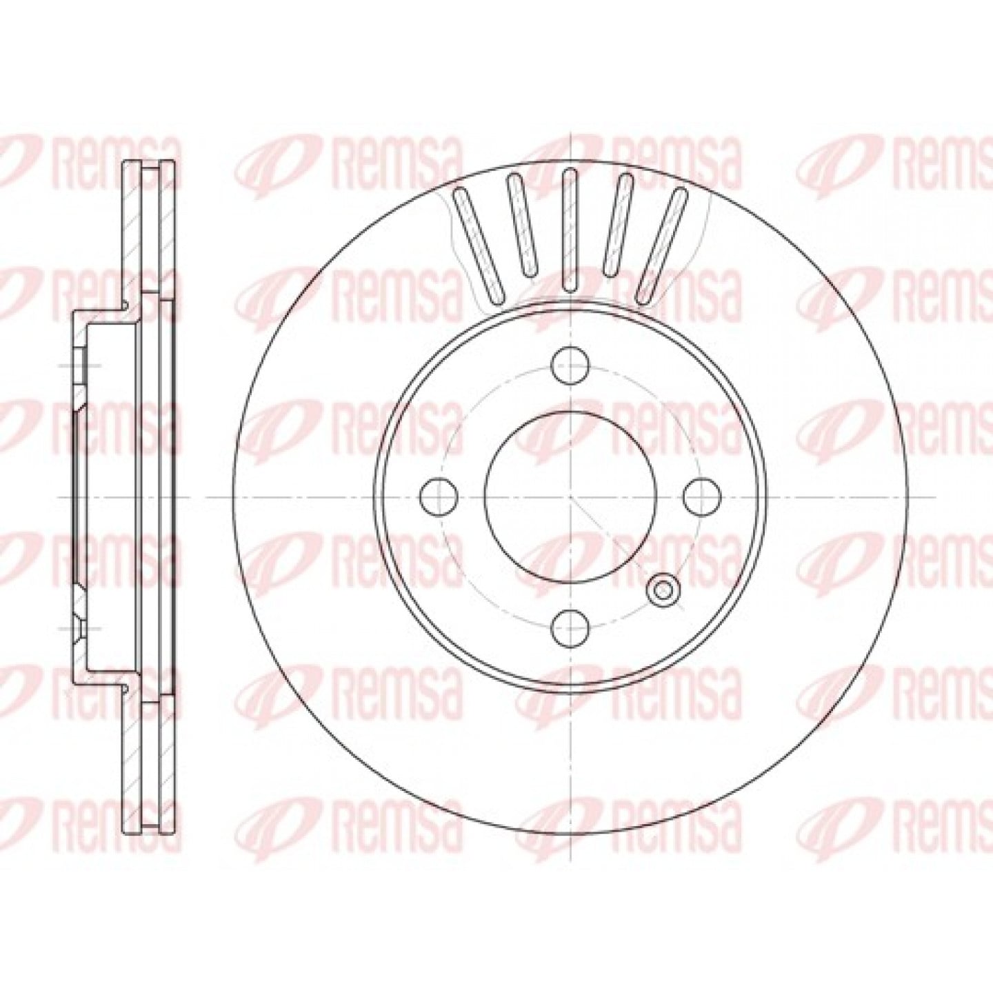 Bremsscheibe REMSA 6175.10