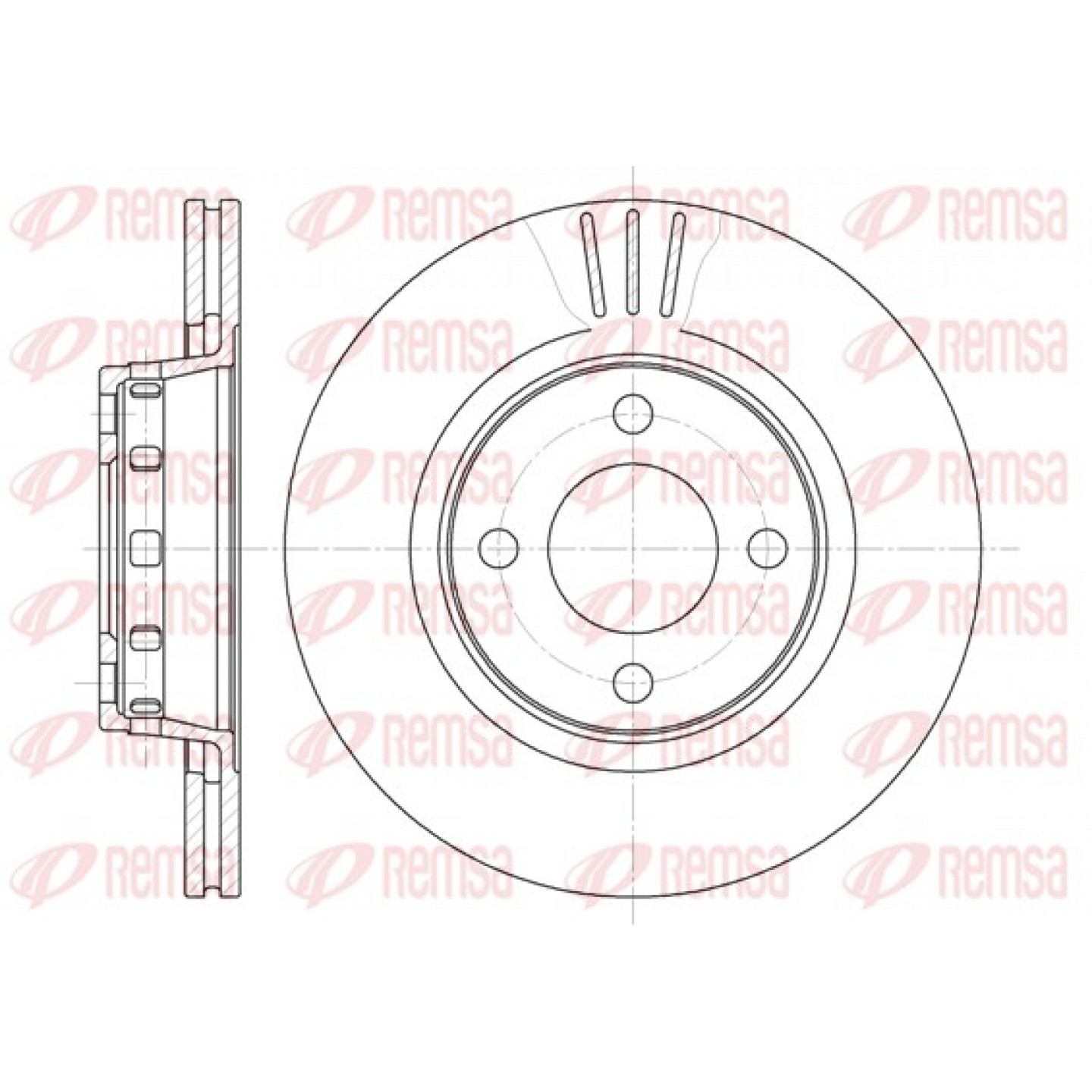 Disque de frein REMSA 6295.10