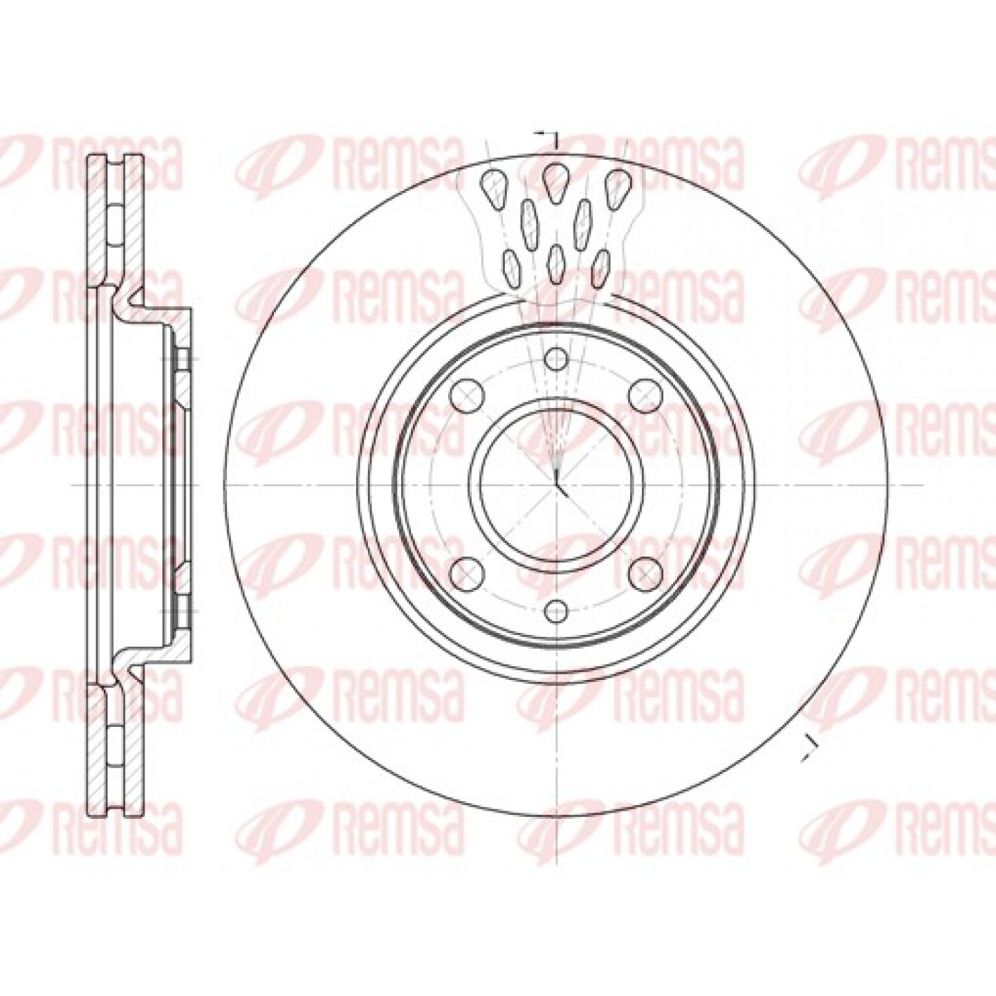 Bremsscheibe REMSA 6443.10