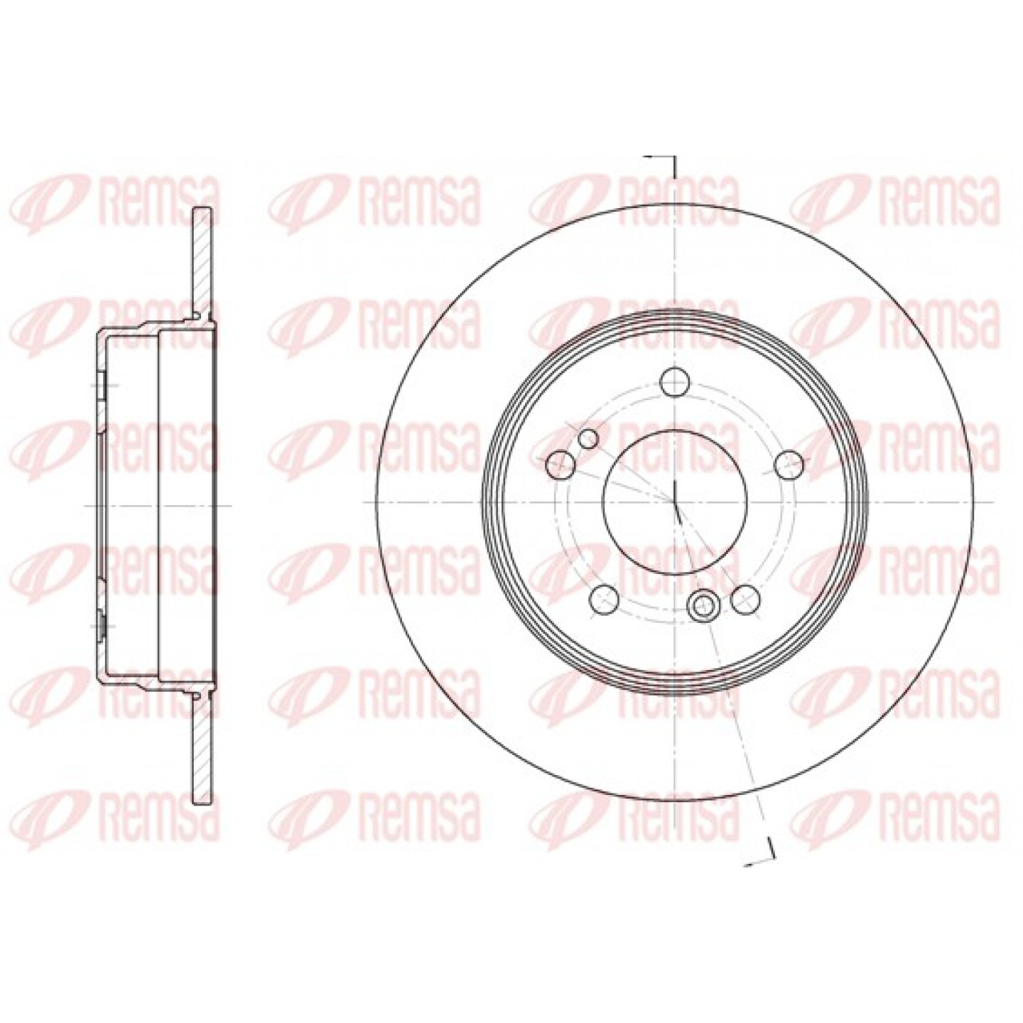 Disque de frein REMSA 6467.00