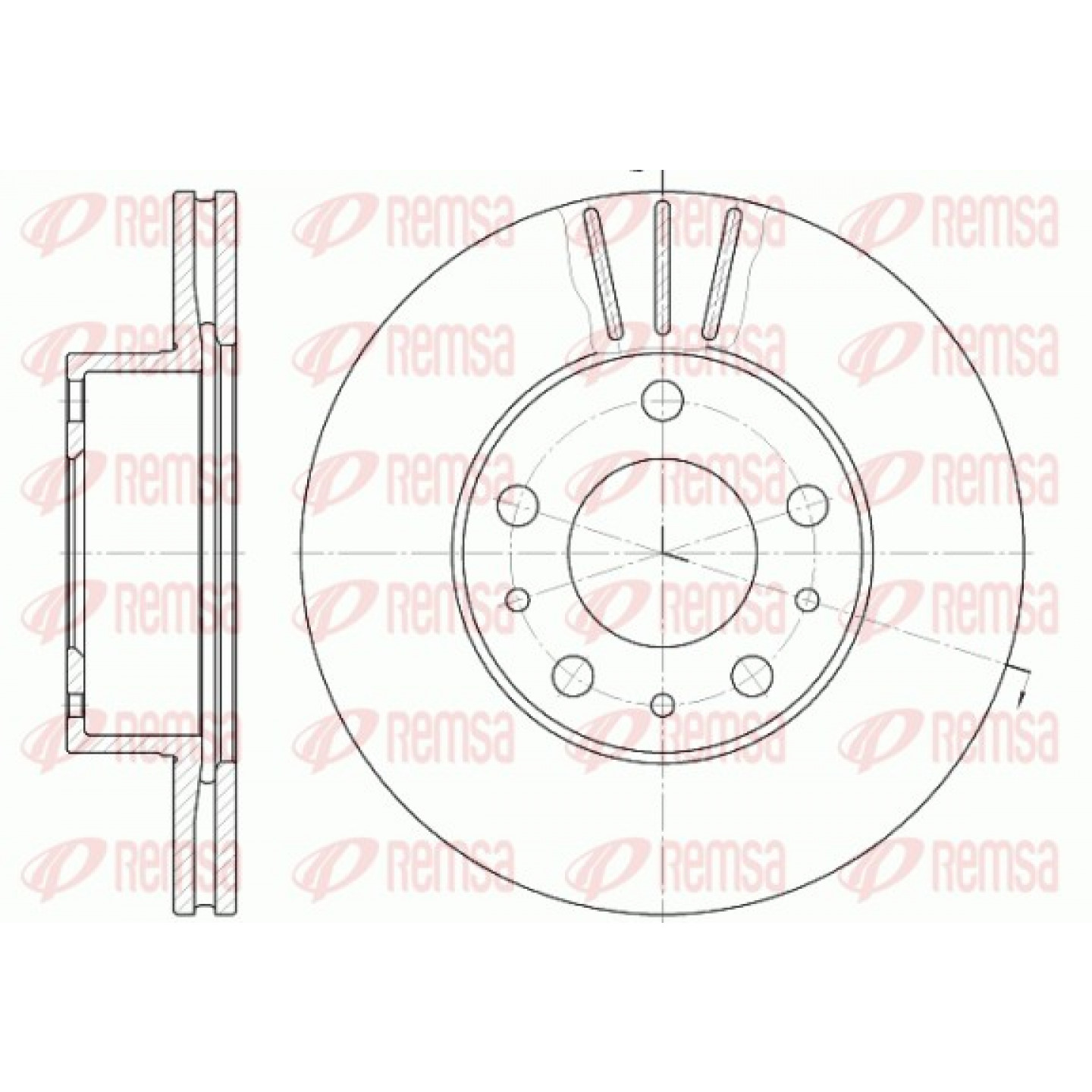Disque de frein REMSA 6476.10