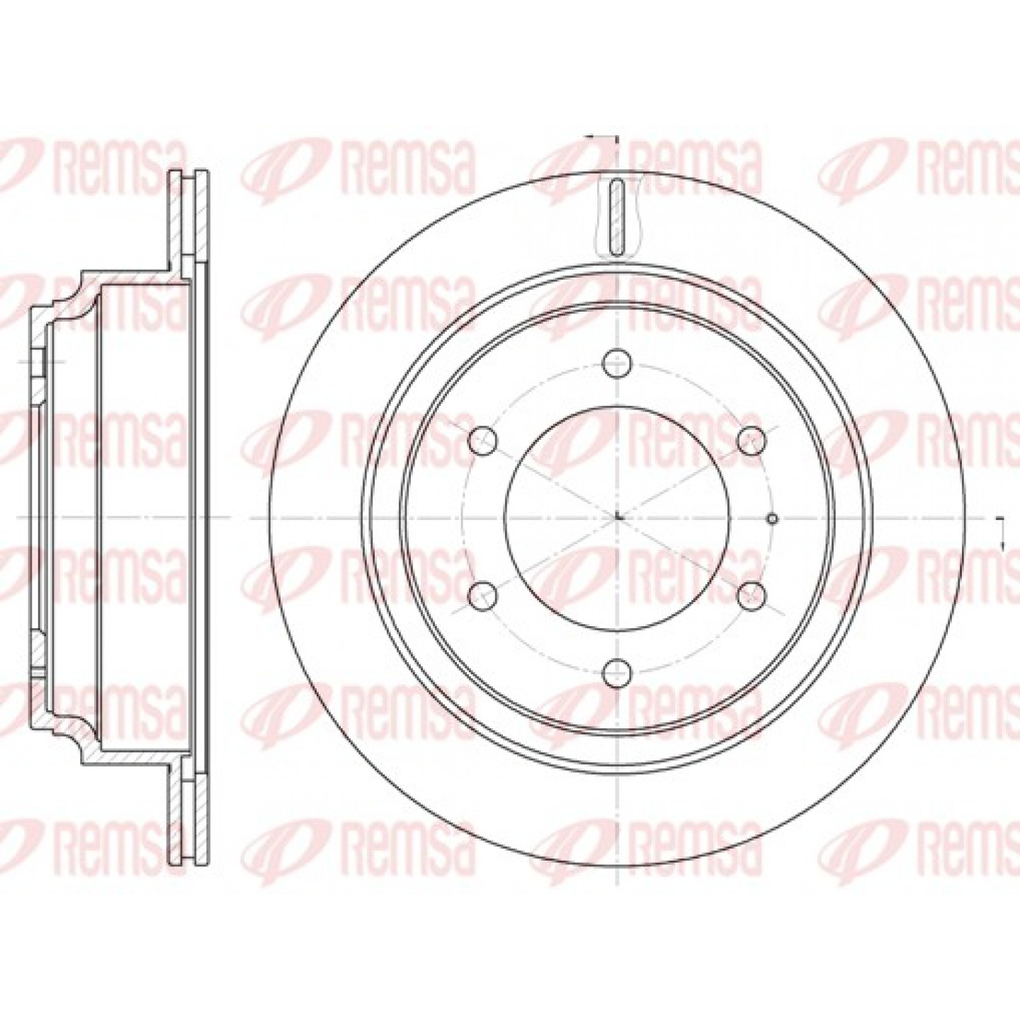 Disque de frein REMSA 6515.10