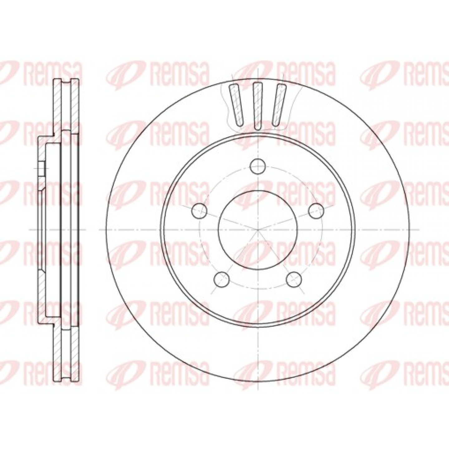 Bremsscheibe REMSA 6564.10