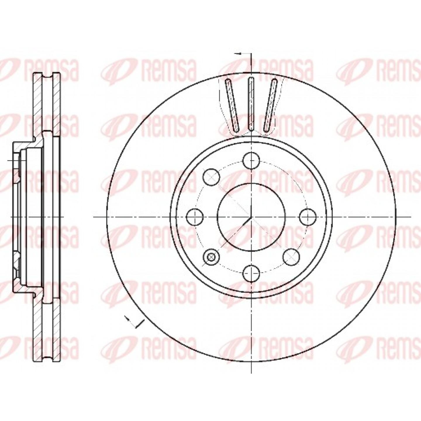 Disque de frein REMSA 6572.10