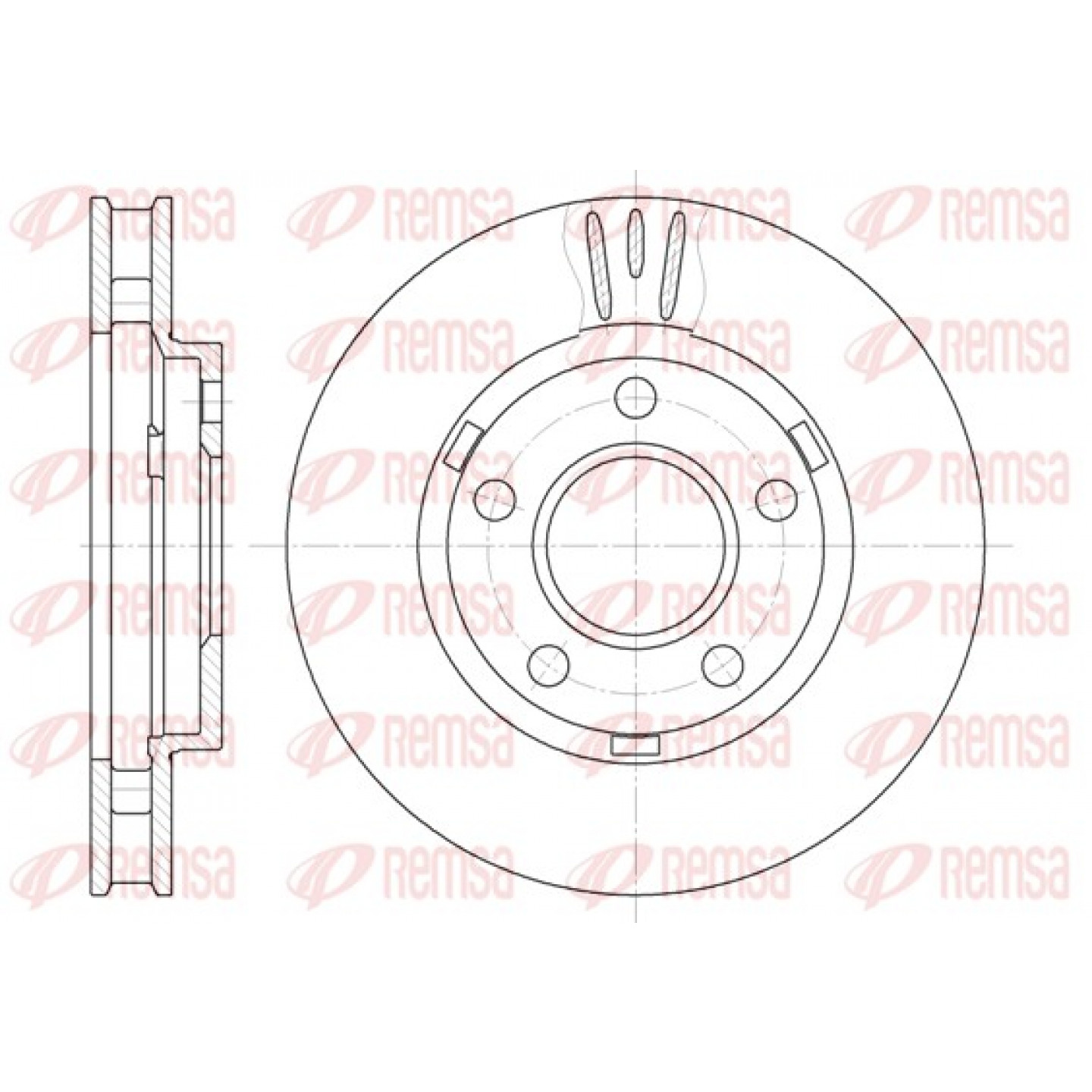 Bremsscheibe REMSA 6581.10