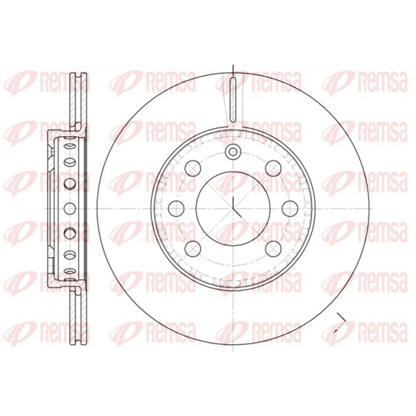 Bremsscheibe REMSA 6595.00