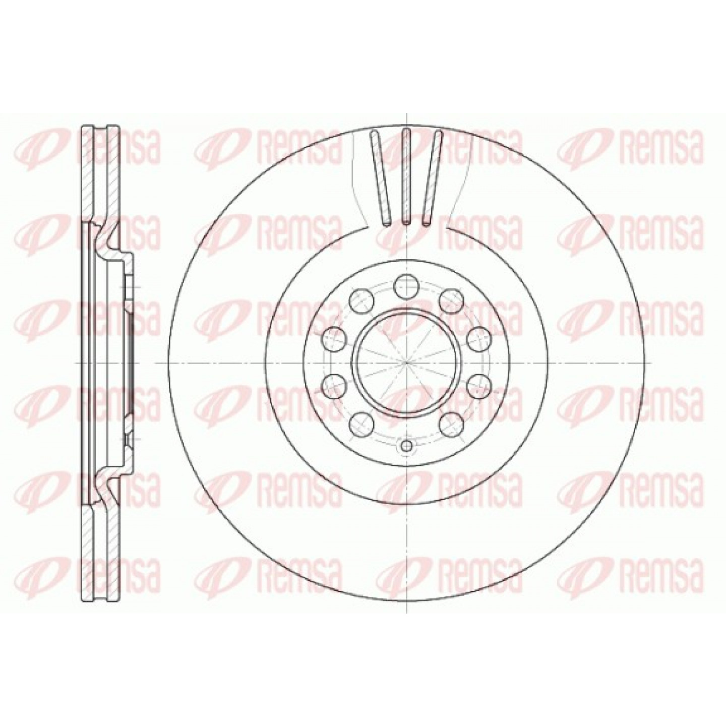 Disque de frein REMSA 6597.10
