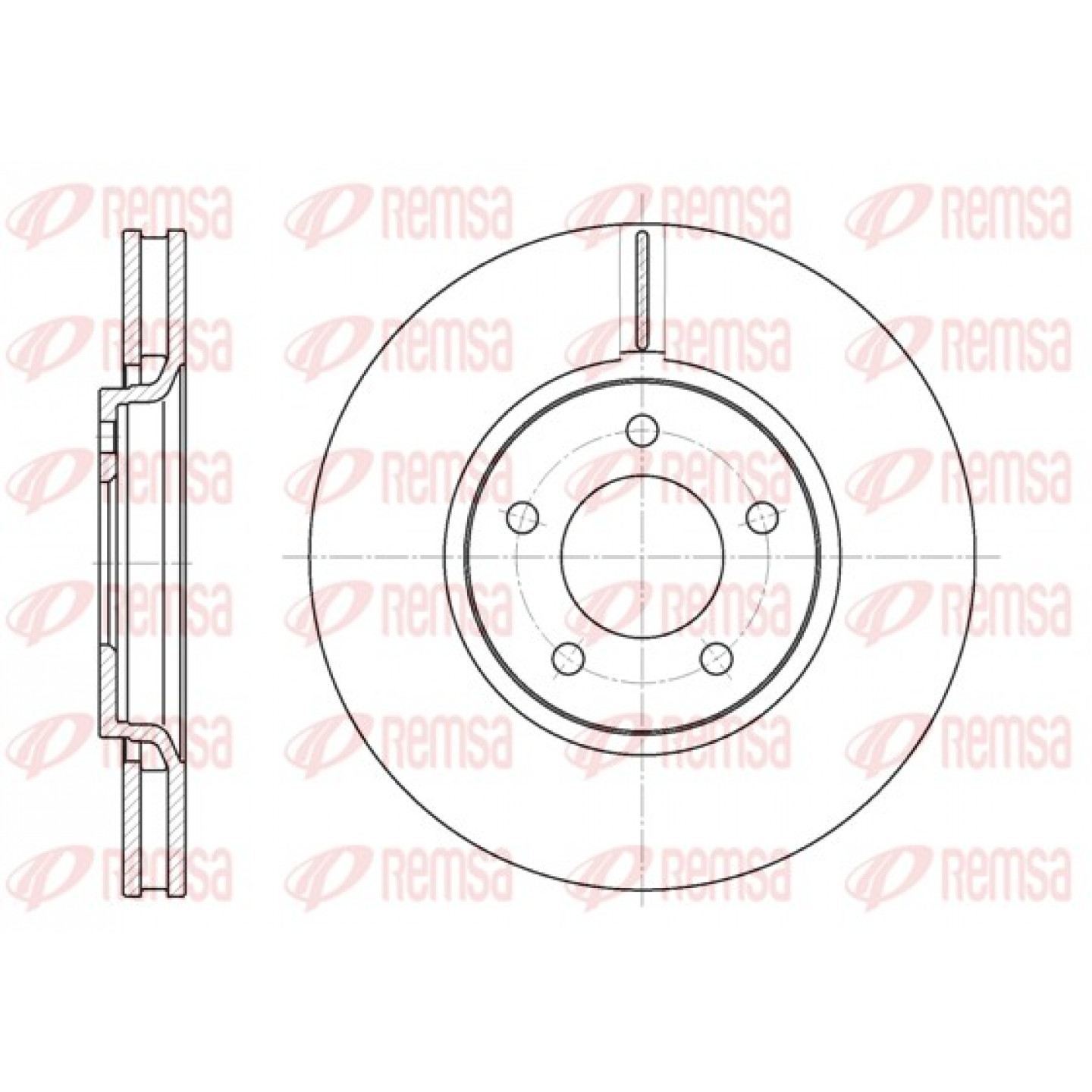 Disque de frein REMSA 6602.10