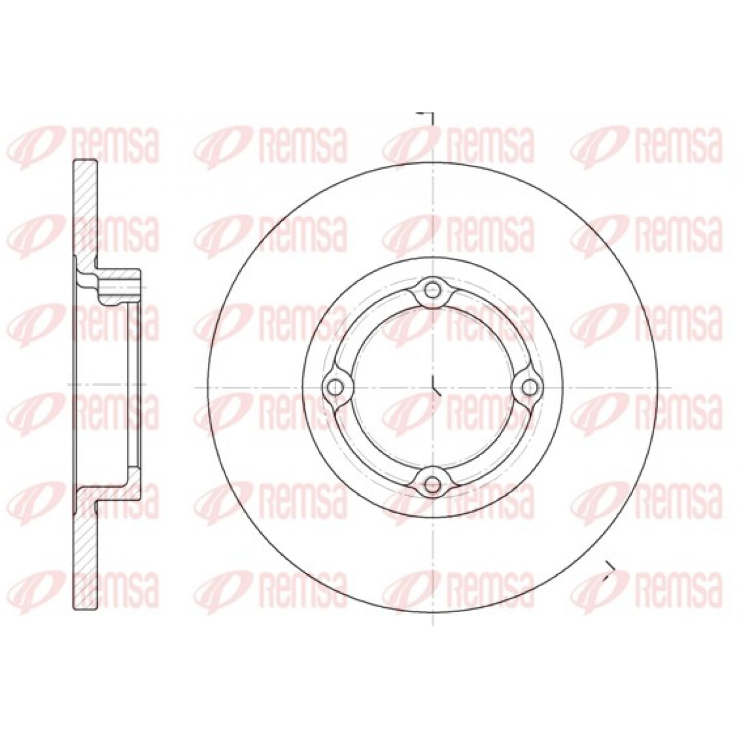 Bremsscheibe REMSA 6606.00