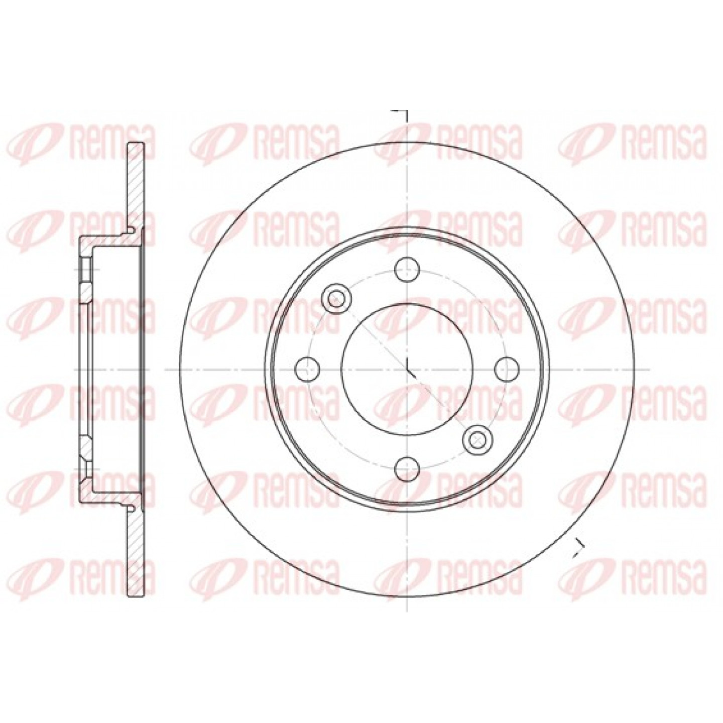 Bremsscheibe REMSA 6630.00