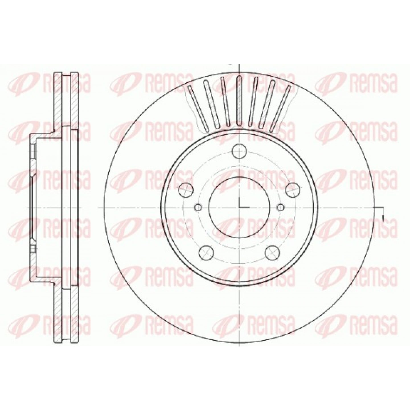 Bremsscheibe REMSA 6640.10