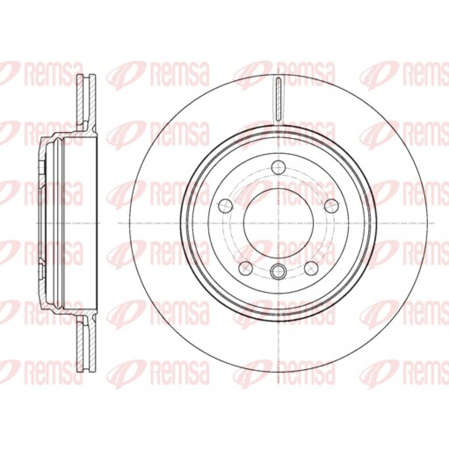 Disque de frein REMSA 6654.10