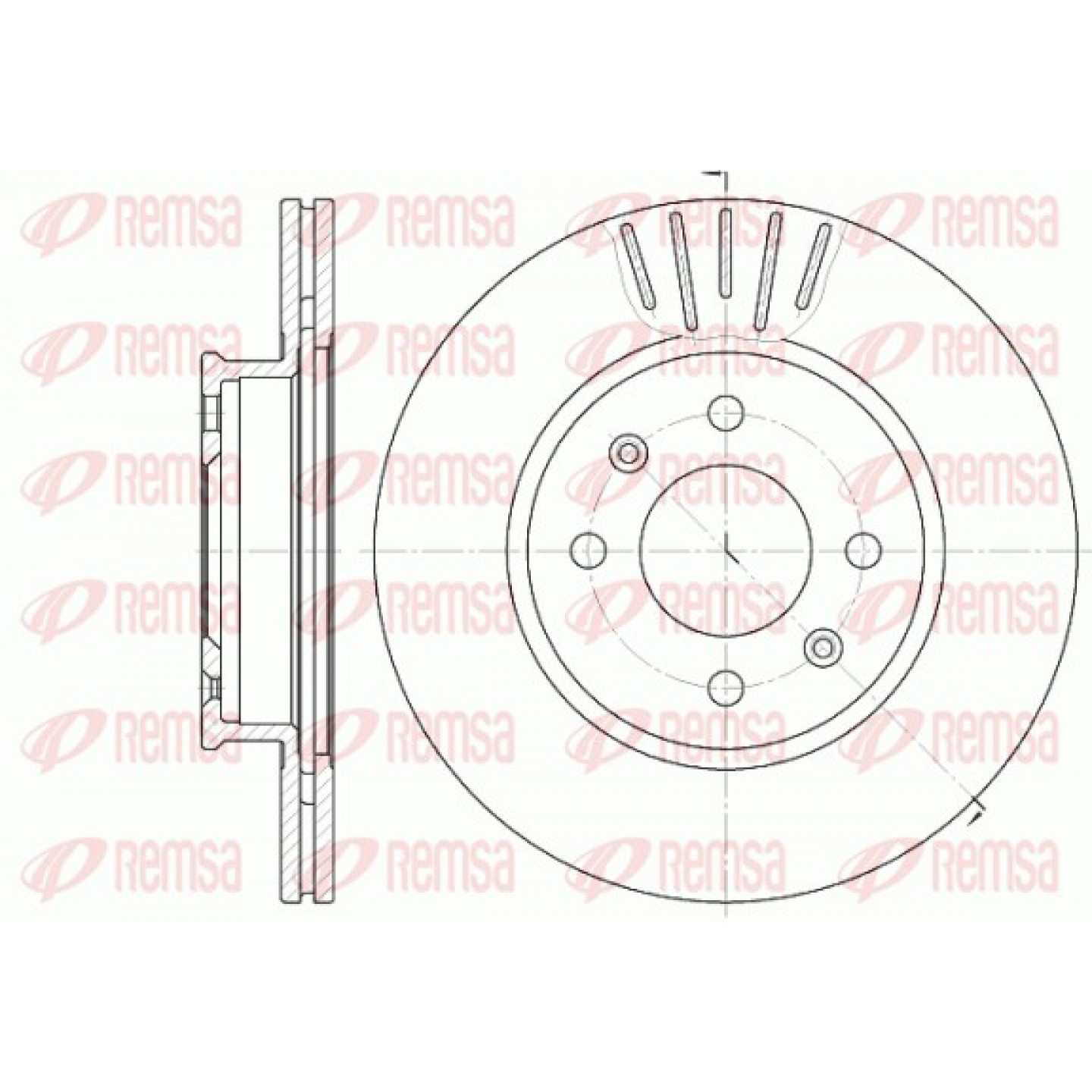 Bremsscheibe REMSA 6666.10