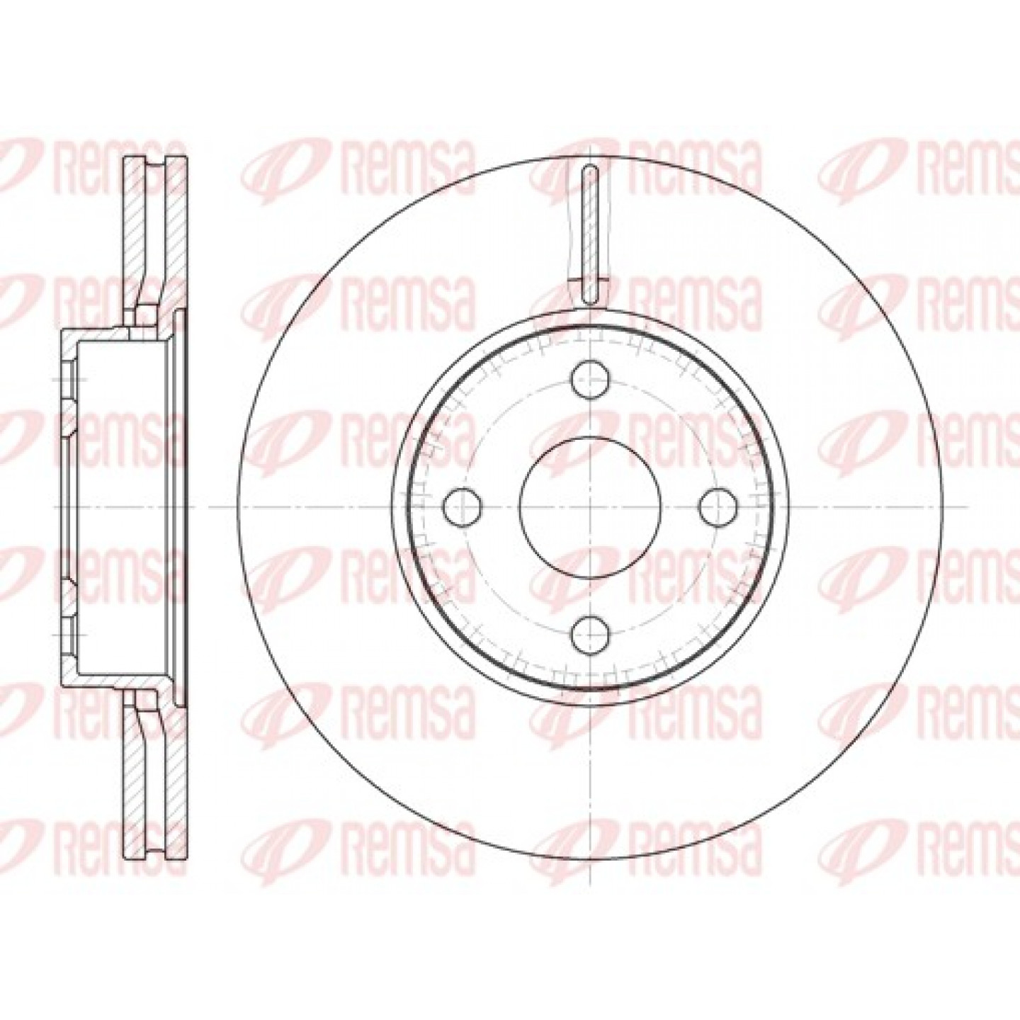 Remschijf REMSA 6704.10