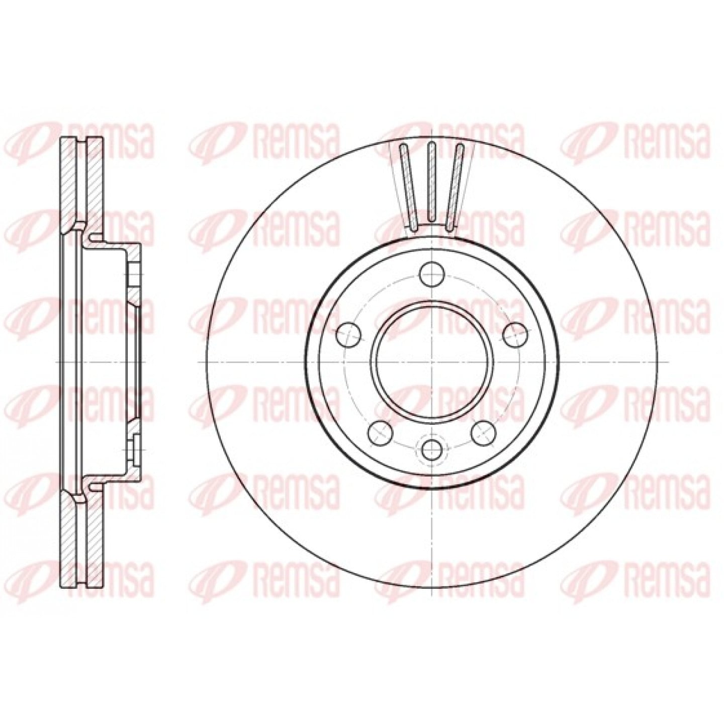 Disque de frein REMSA 6708.10