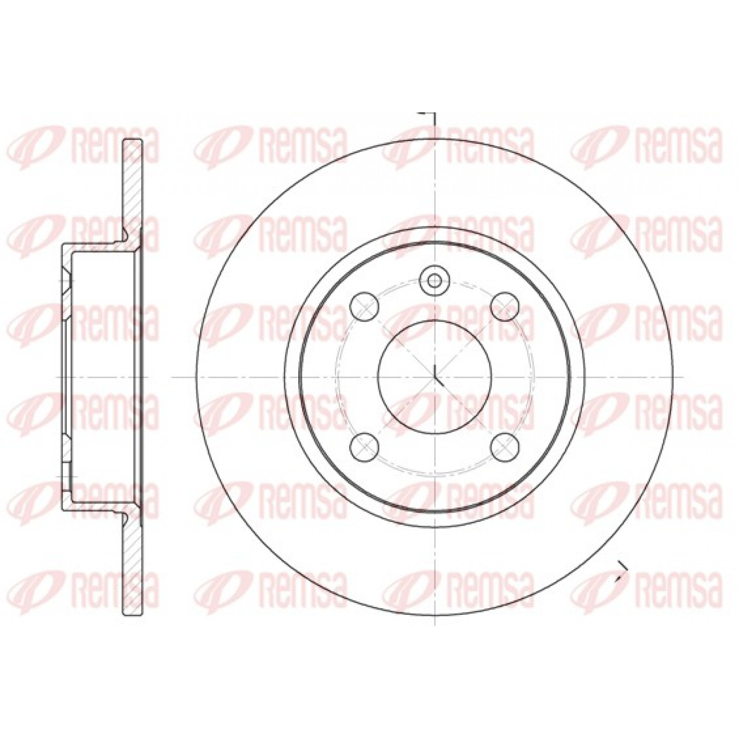 Disque de frein REMSA 6738.00
