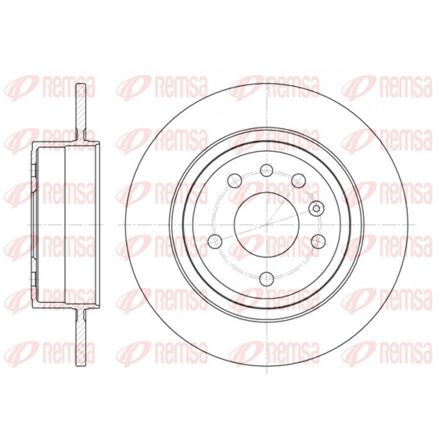 Disque de frein REMSA 6764.00