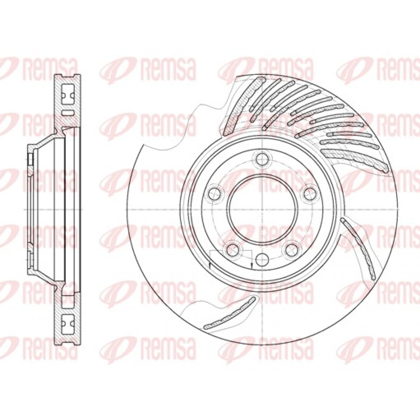 Disque de frein REMSA 6769.11