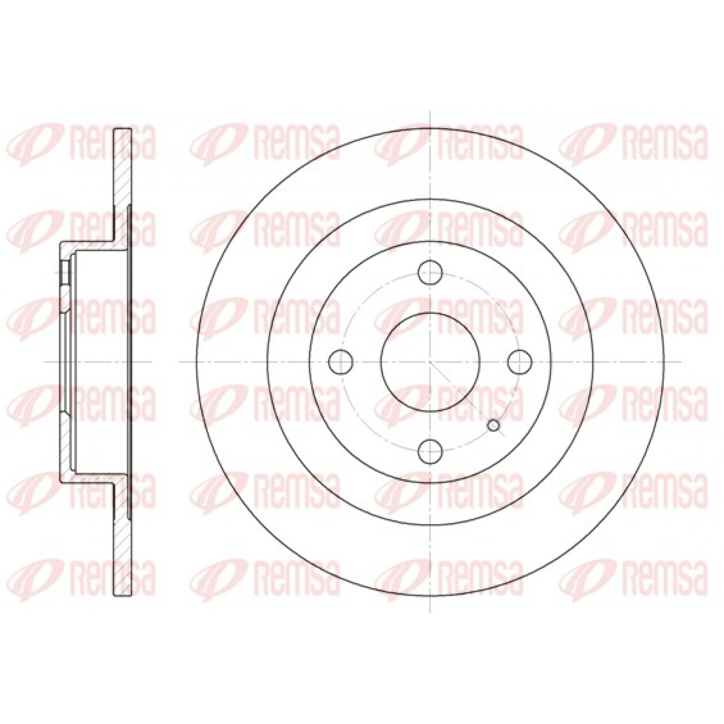 Bremsscheibe REMSA 6833.00