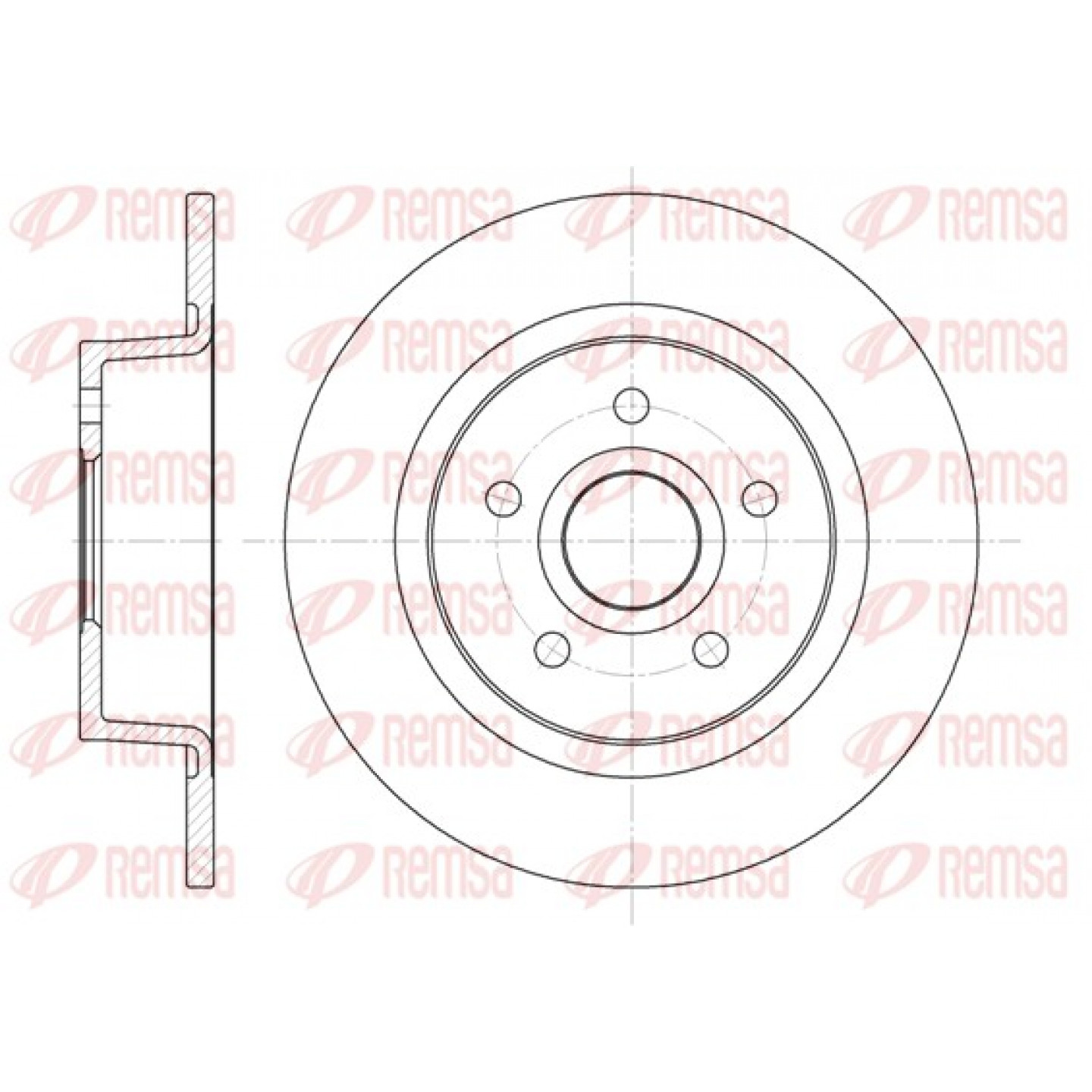 Disque de frein REMSA 6863.00