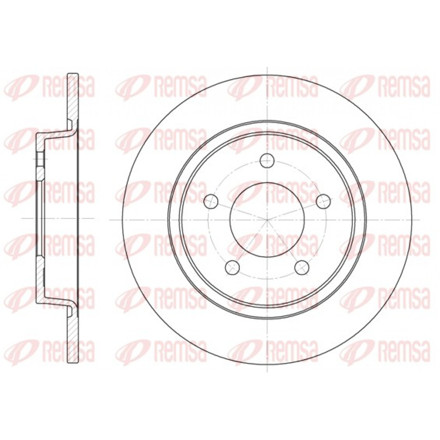 Bremsscheibe REMSA 6880.00