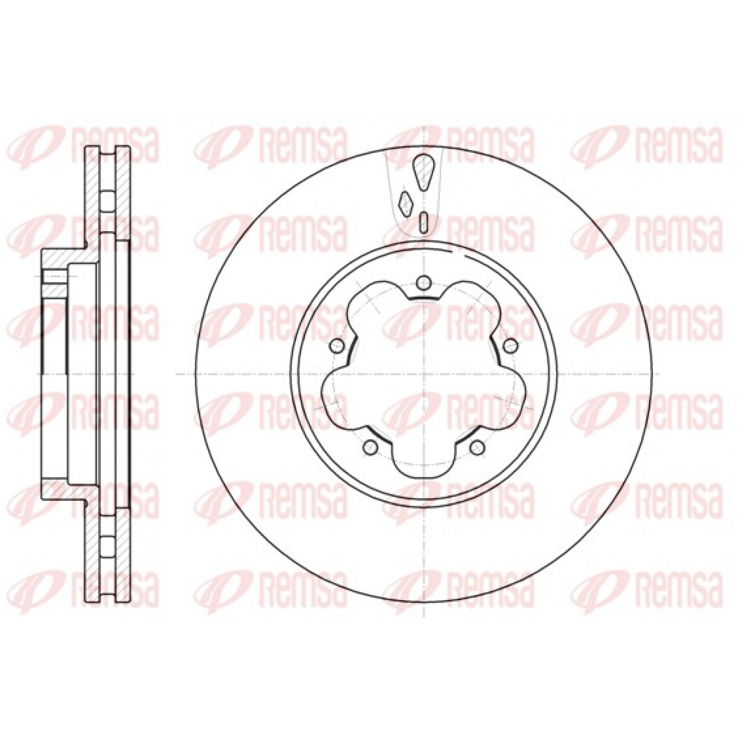 Remschijf REMSA 61021.10