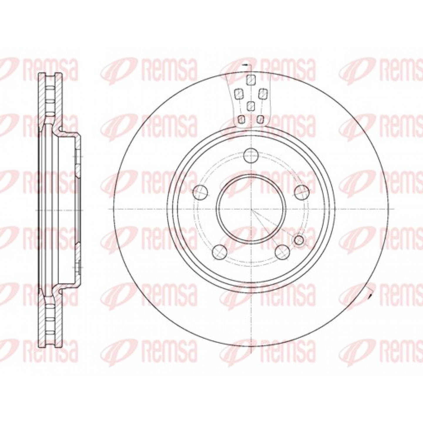 Remschijf REMSA 61029.10