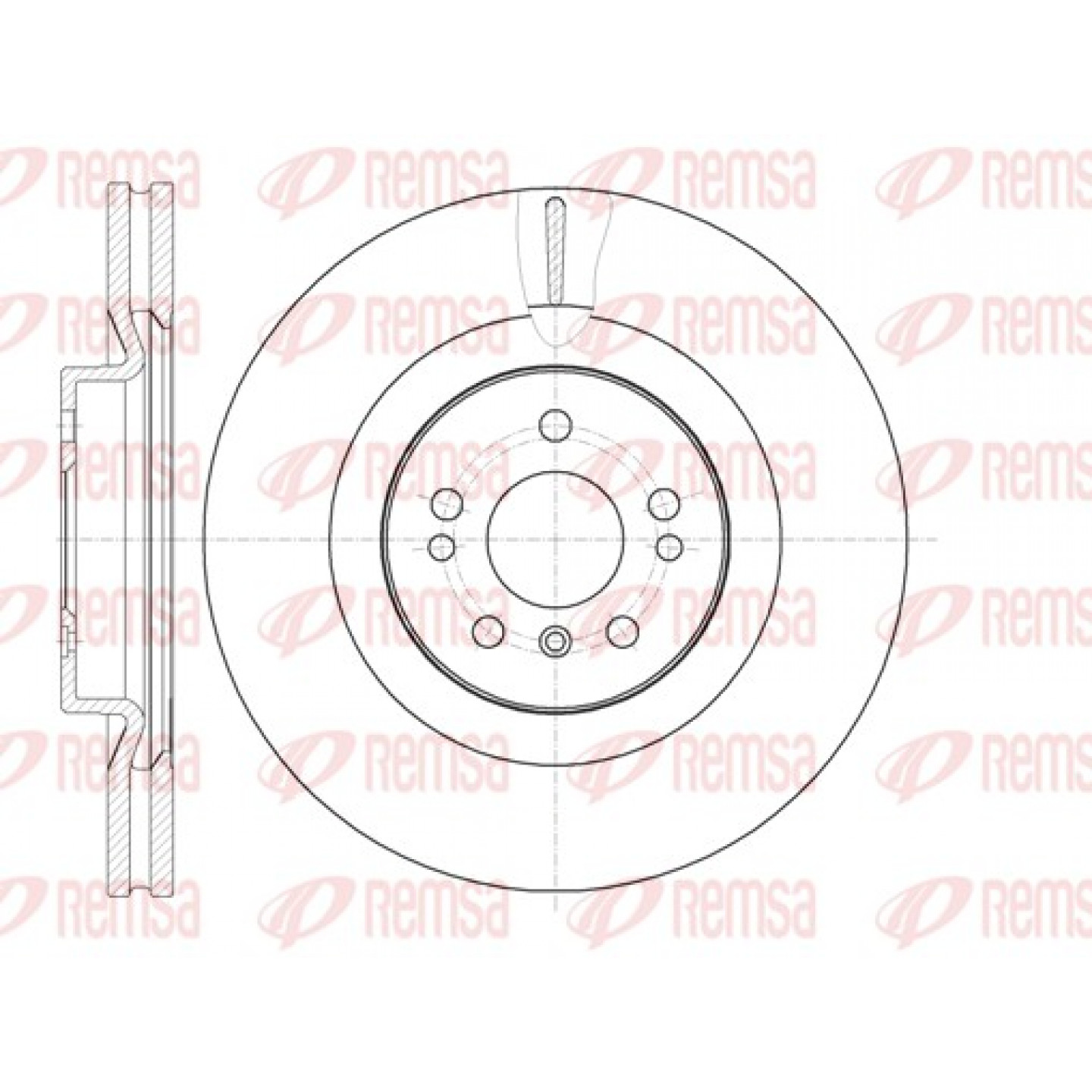 Remschijf REMSA 61030.10