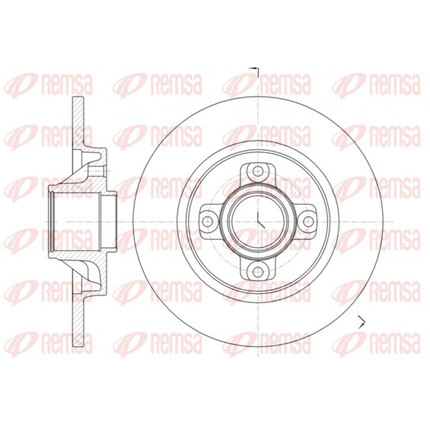 Remschijf REMSA 61058.00