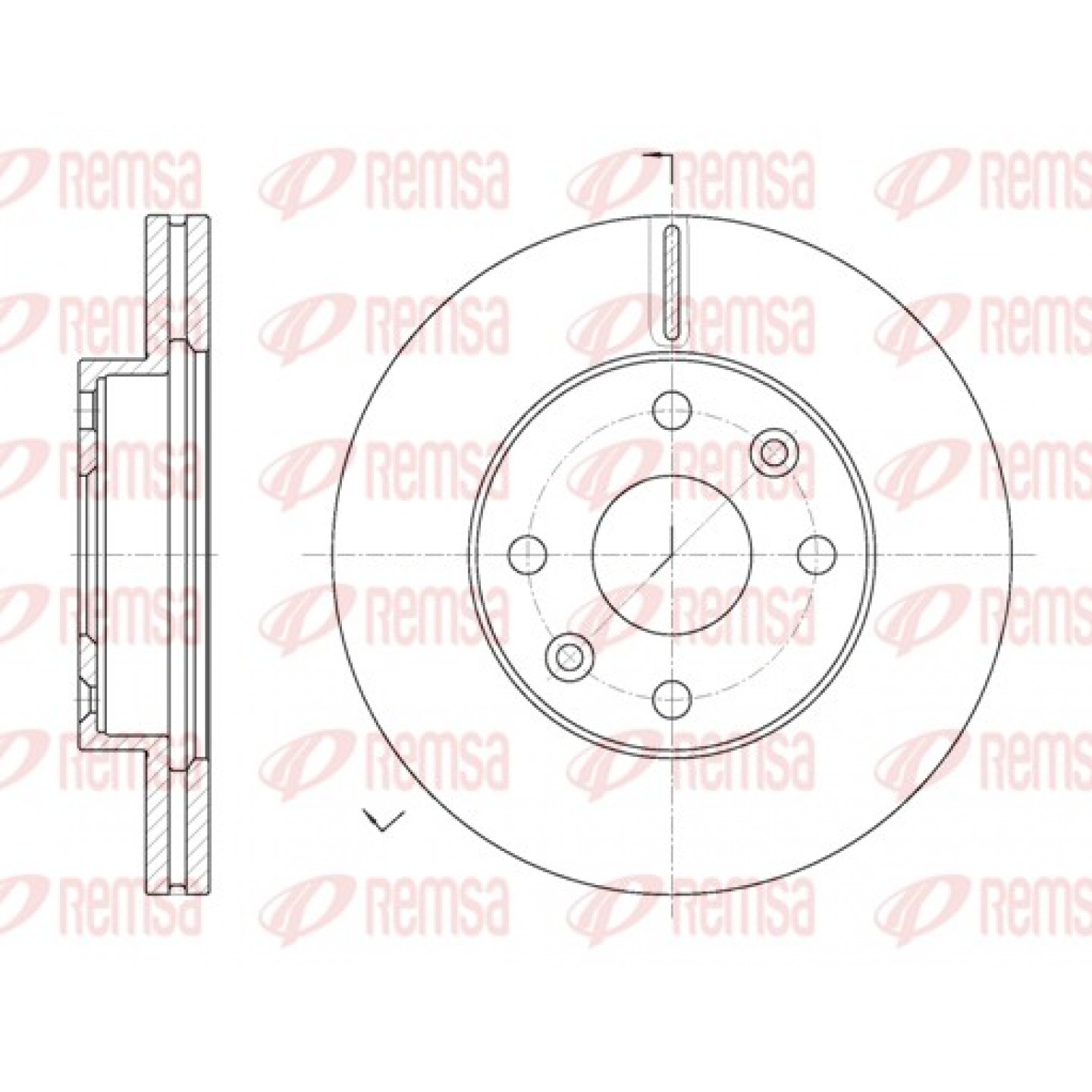 Disque de frein REMSA 61116.10