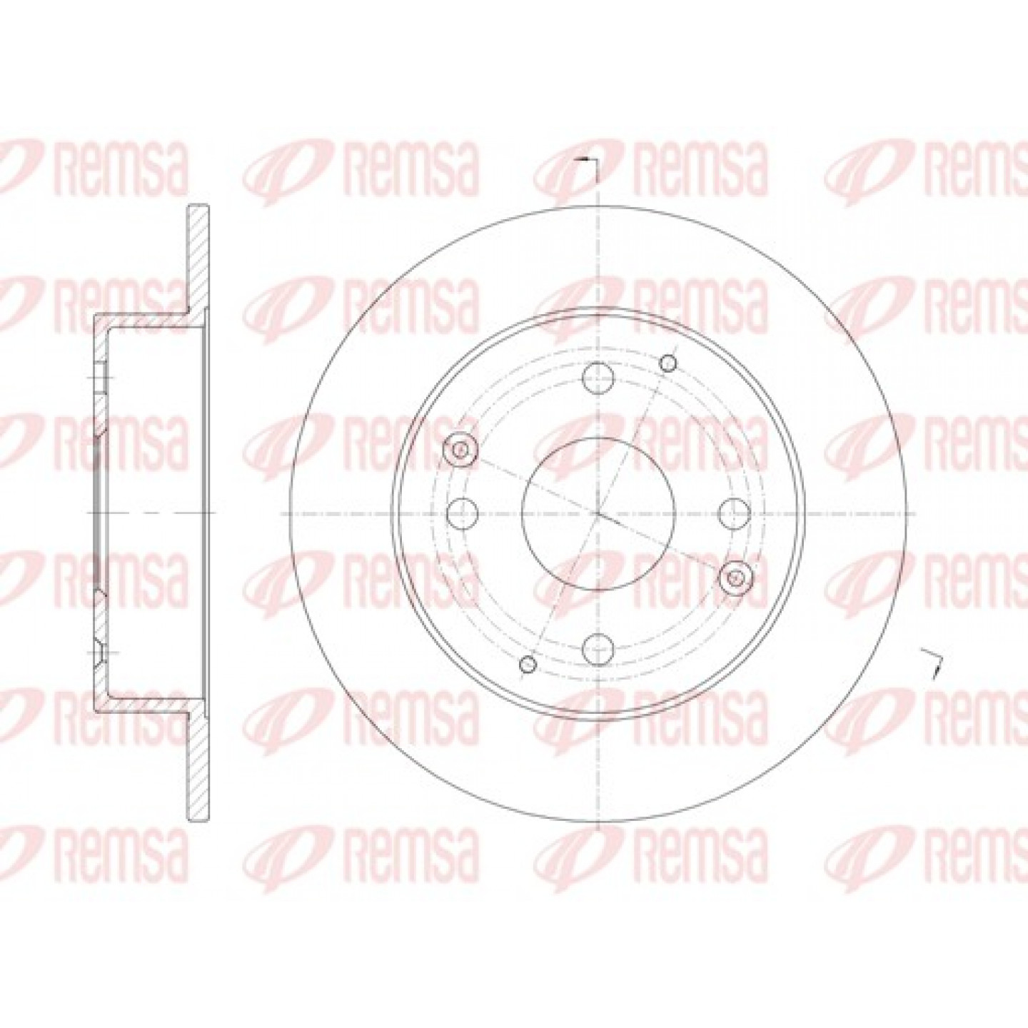 Disque de frein REMSA 61156.00