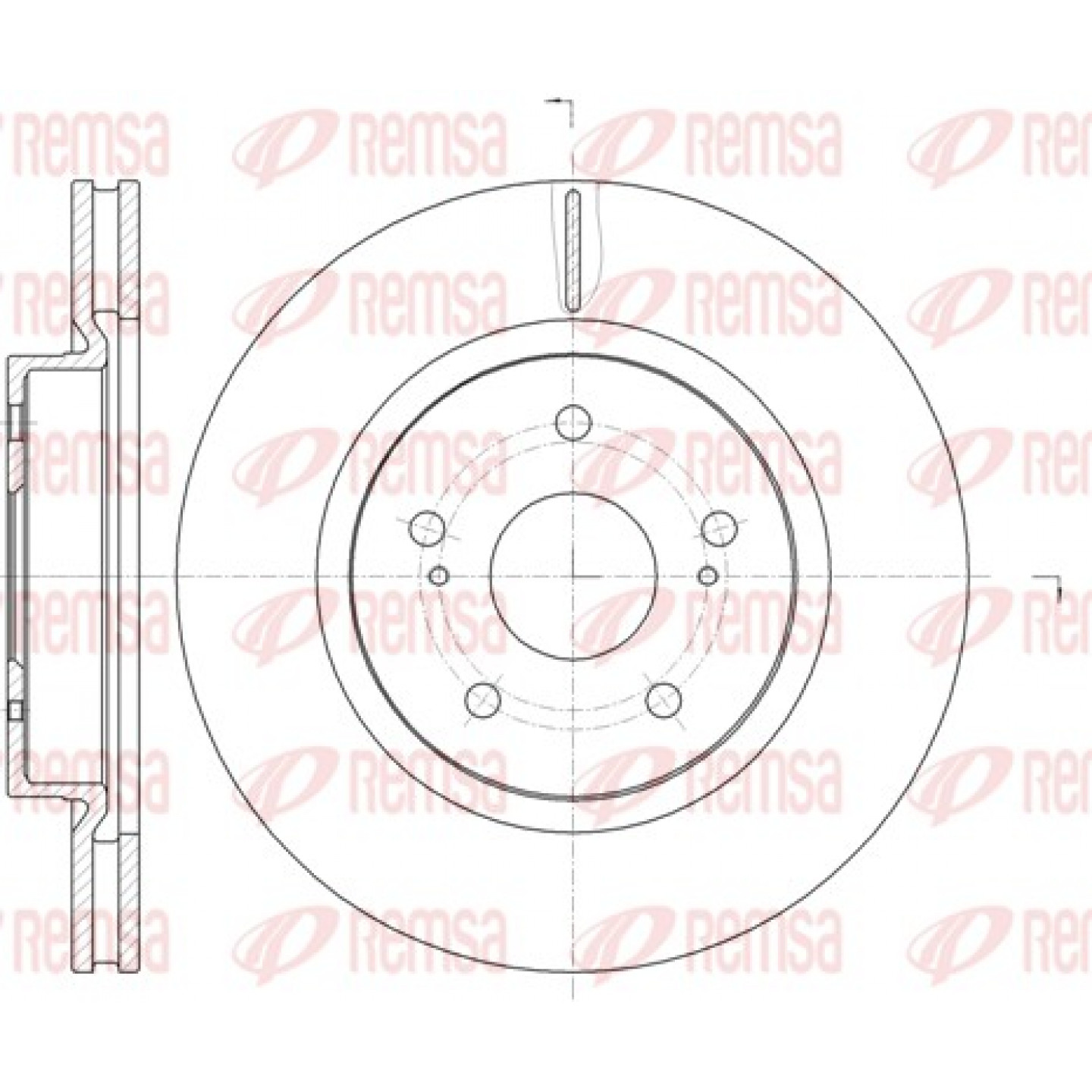 Remschijf REMSA 61212.10