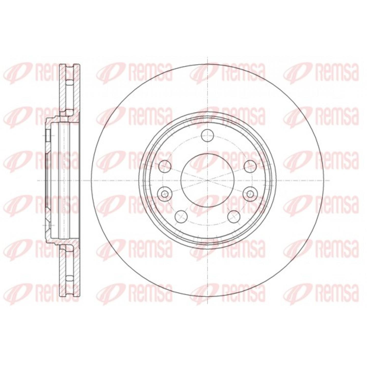 Disque de frein REMSA 61344.10