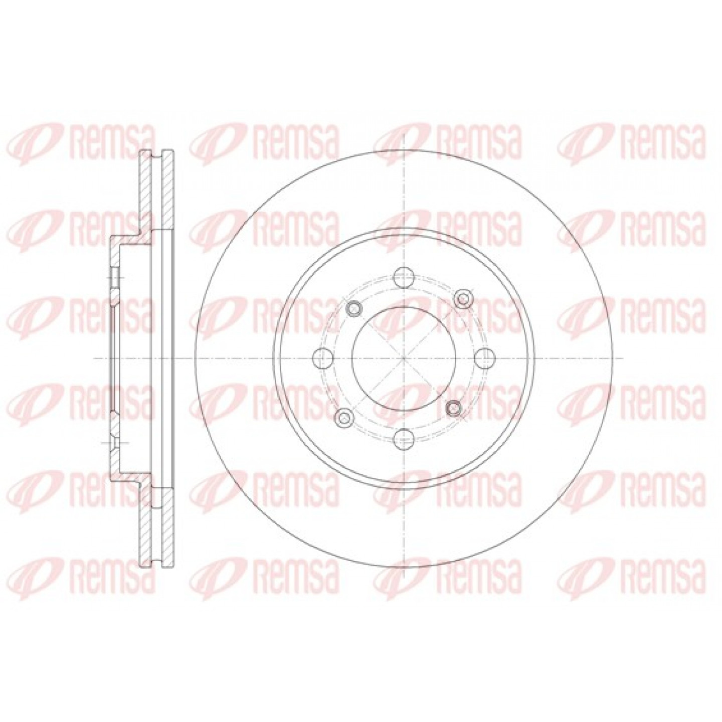 Disque de frein REMSA 61357.10