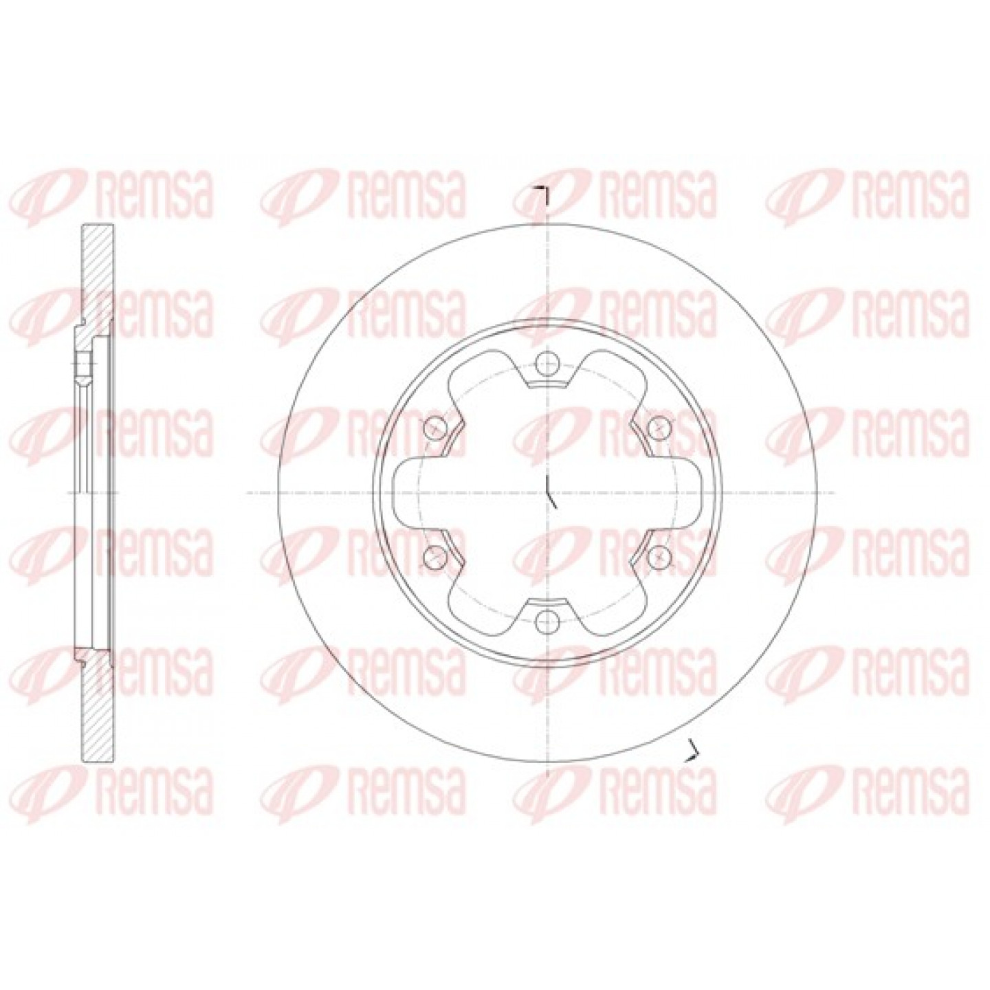 Disque de frein REMSA 61569.00