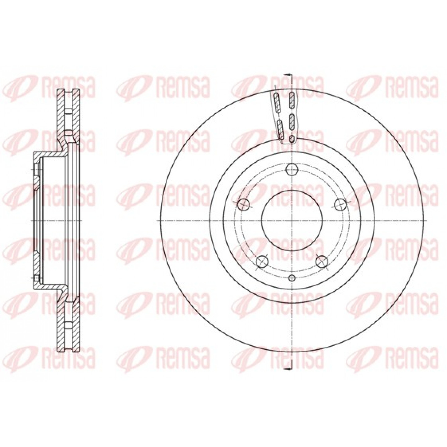 Remschijf REMSA 61574.10