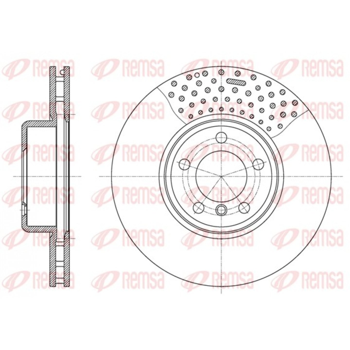 Disque de frein REMSA 61594.10