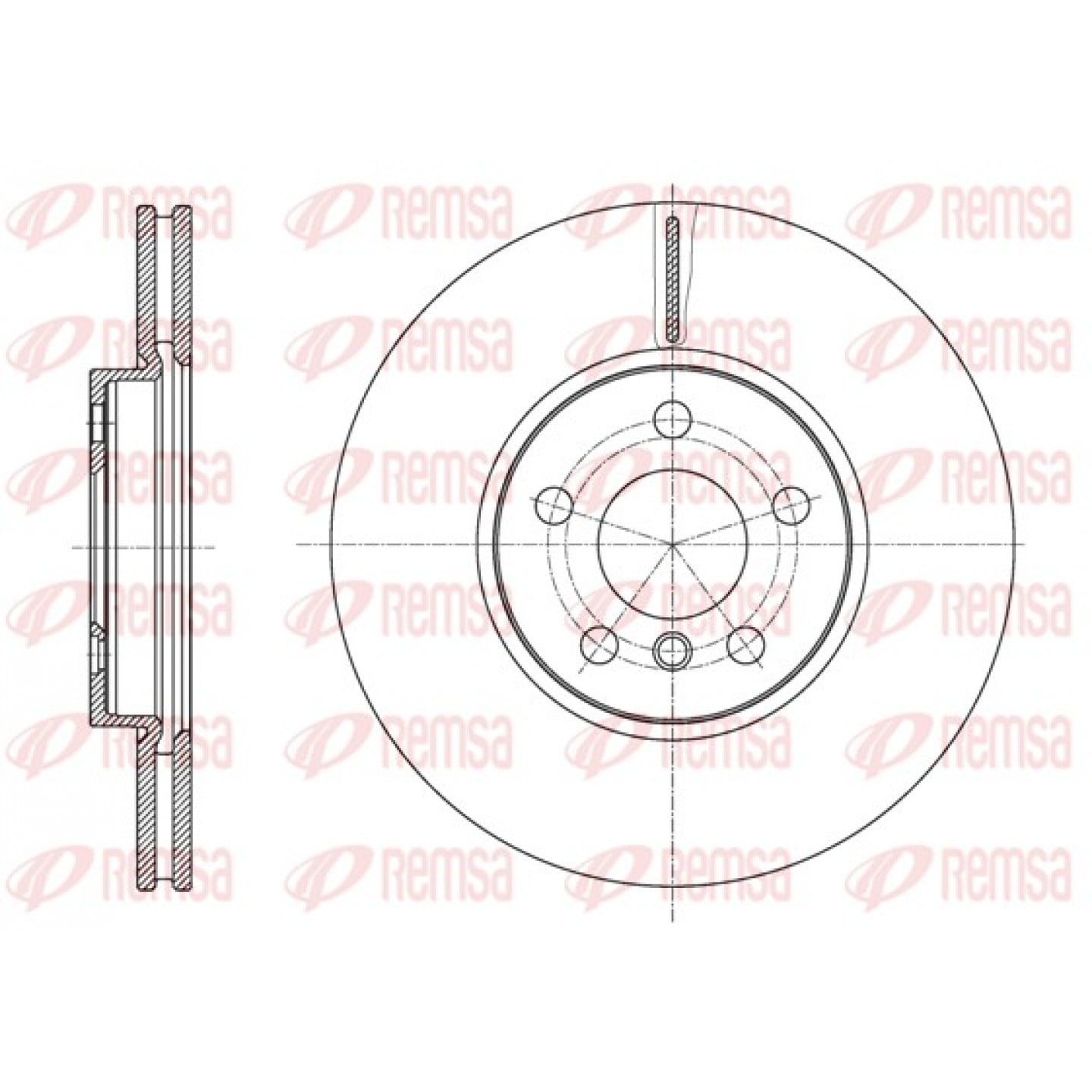 Remschijf REMSA 61596.10