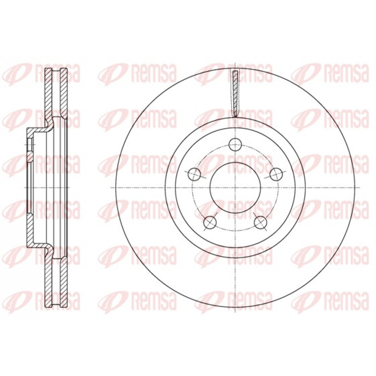 Disque de frein REMSA 61603.10