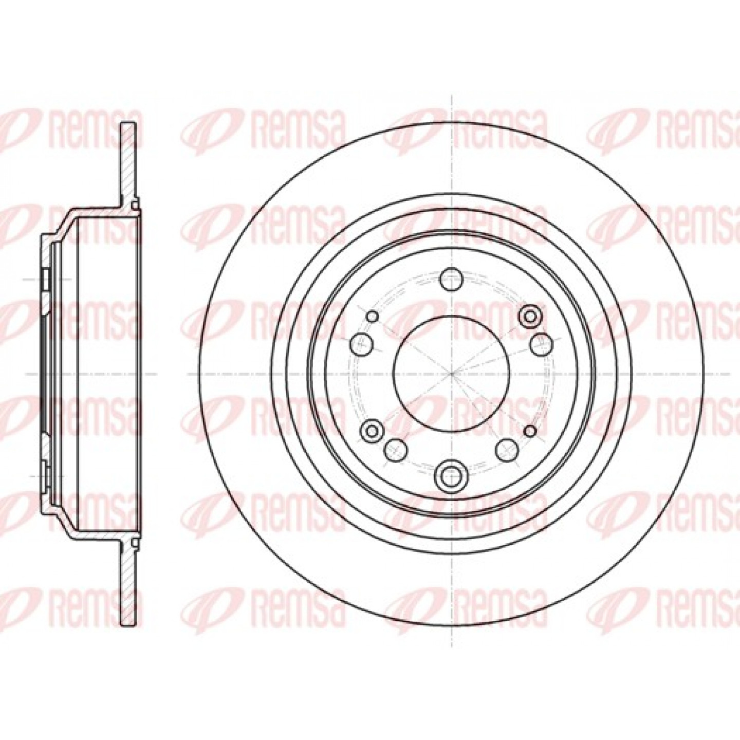 Disque de frein REMSA 61608.00