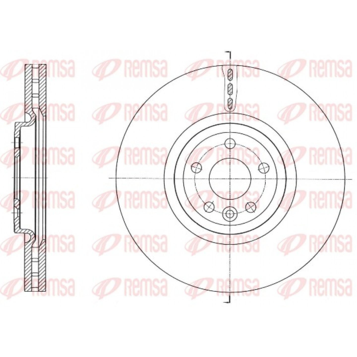 Disque de frein REMSA 61758.10