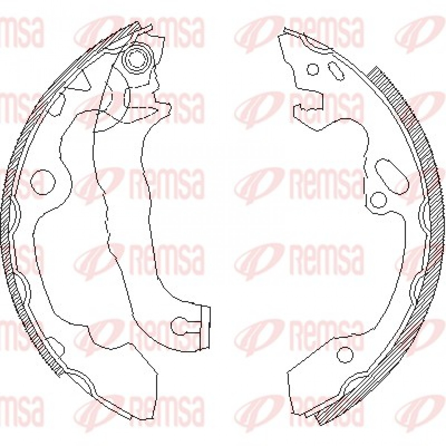 Bremsbackensatz REMSA 4040.00
