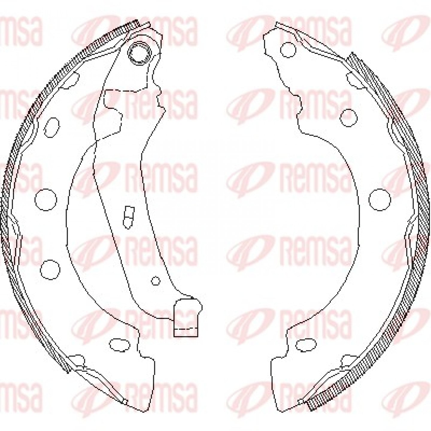 Bremsbackensatz REMSA 4043.00