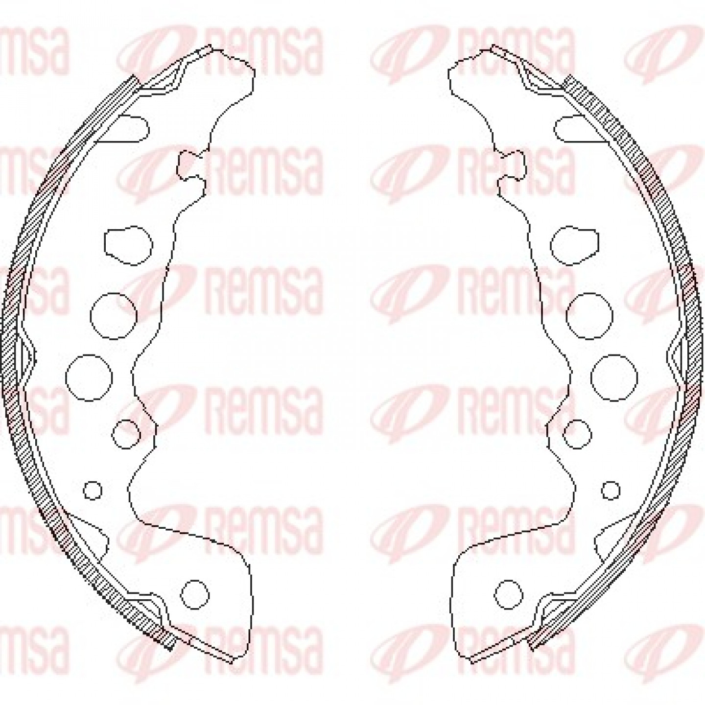 Bremsbackensatz REMSA 4049.00
